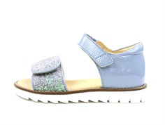 Angulus light blue/mint glitter sandal
